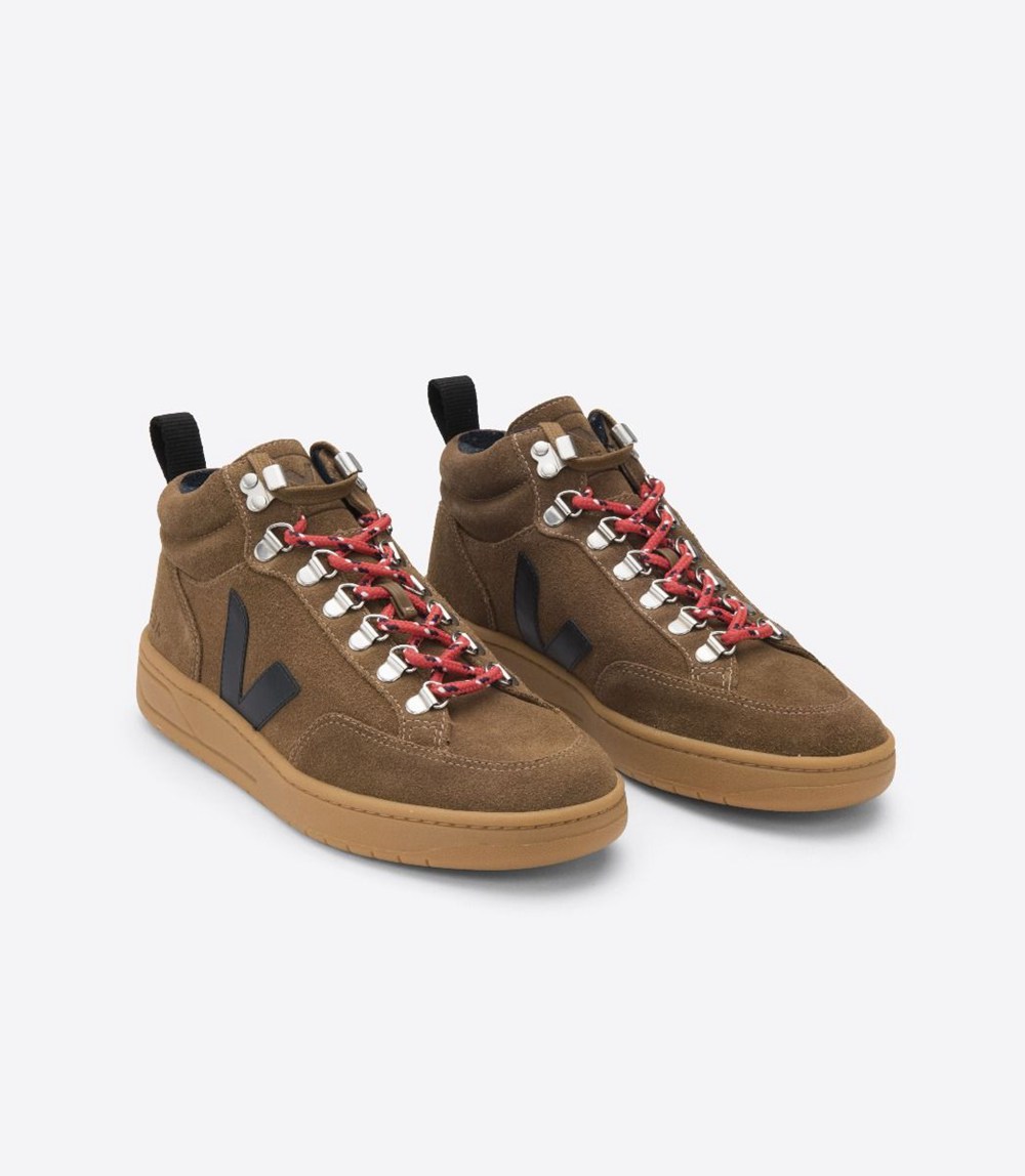 Veja Sneakers Barbati - Roraima Suede - Maro/Nigga - 0963584-HI